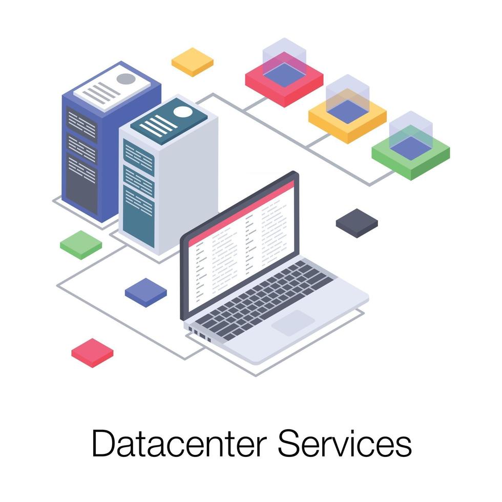 Datacentre Service Concepts vector