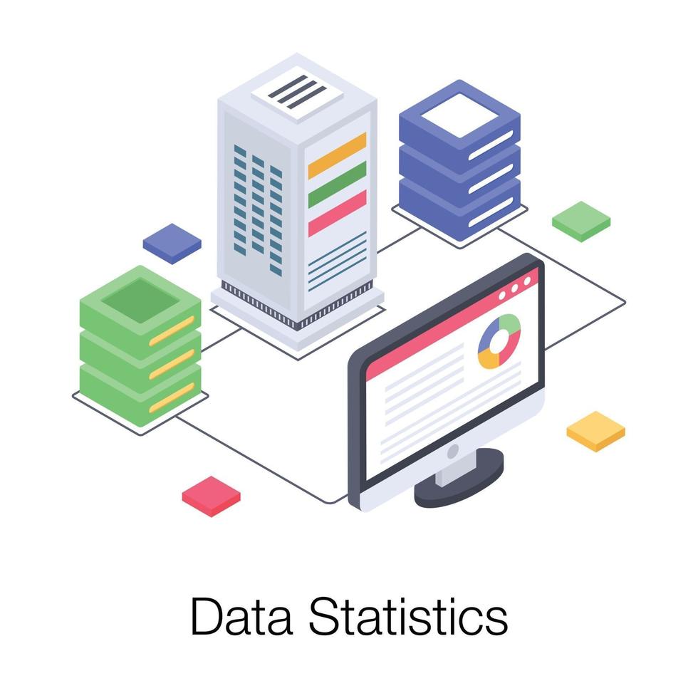 Data Statistics Concepts vector