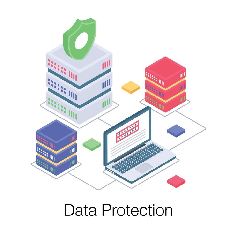 Database Protection Concepts vector