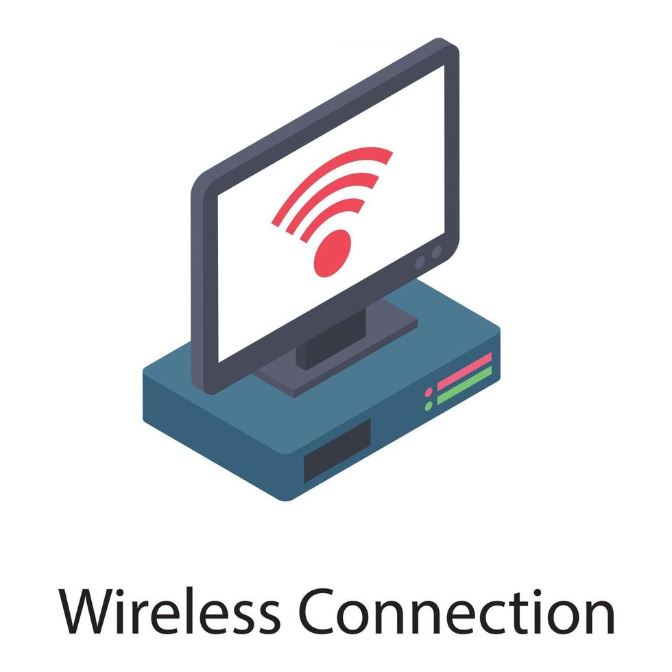 Wireless Broadband Connection 2888763 Vector Art at Vecteezy