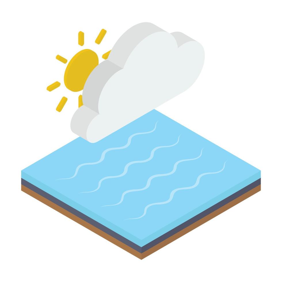 Partly Cloudy Weather vector