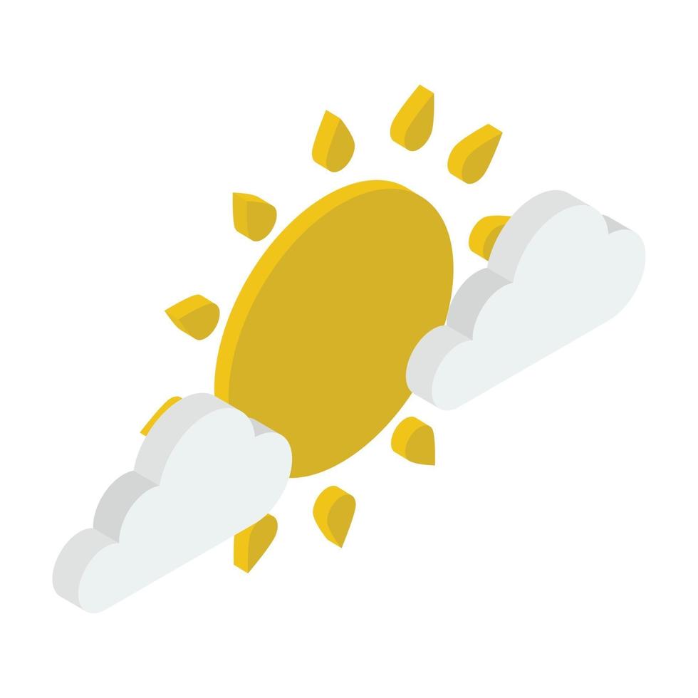 Partly Cloudy Weather vector