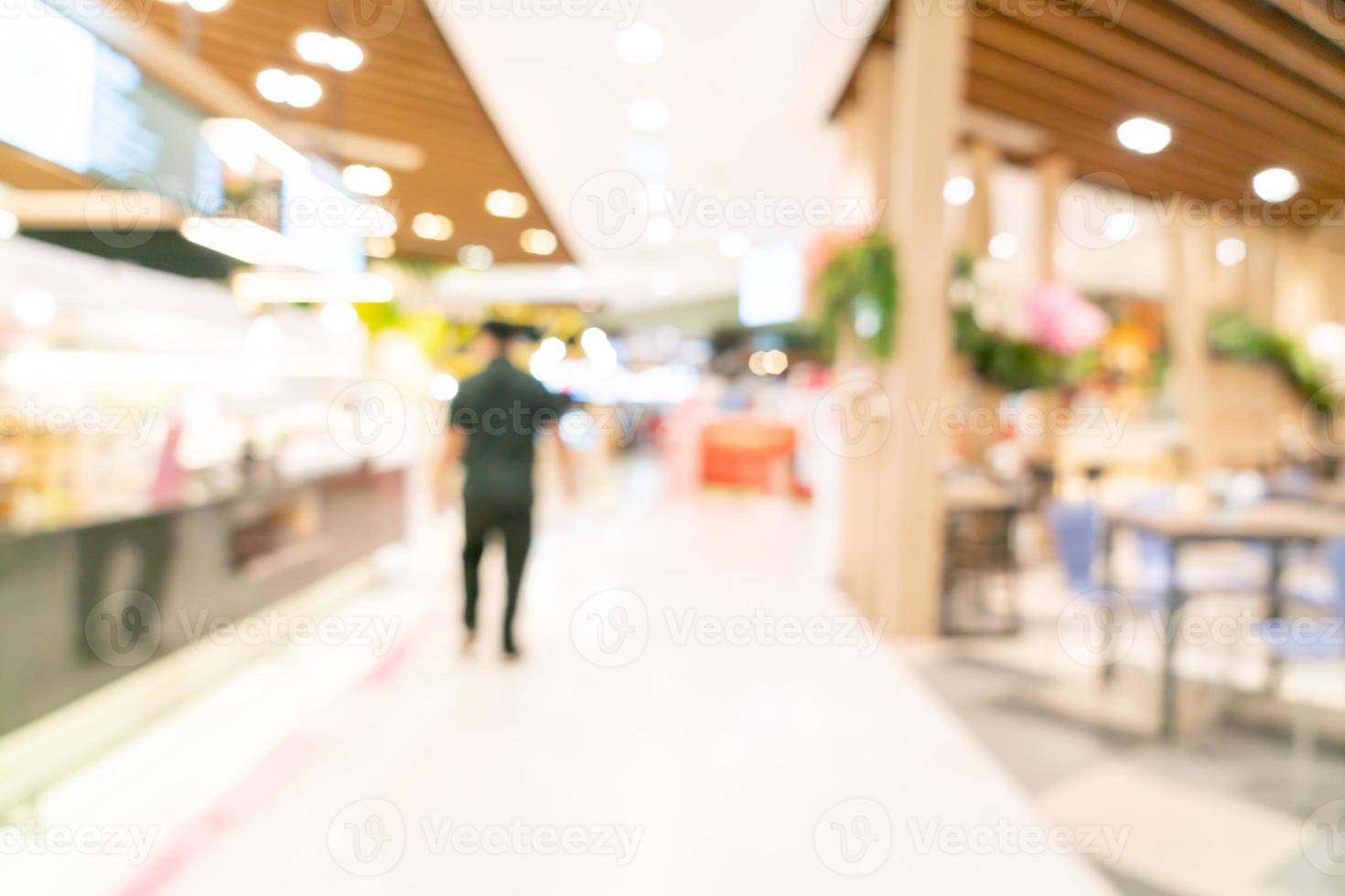 Abstract blur shopping mall for background photo