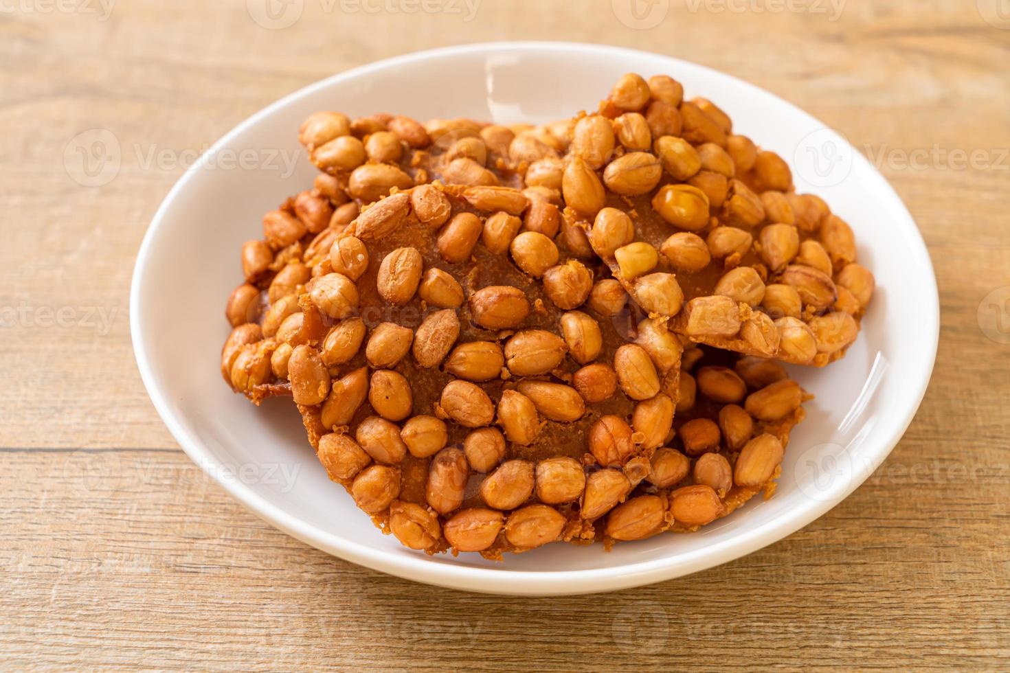 galletas de maní fritas tailandesas foto