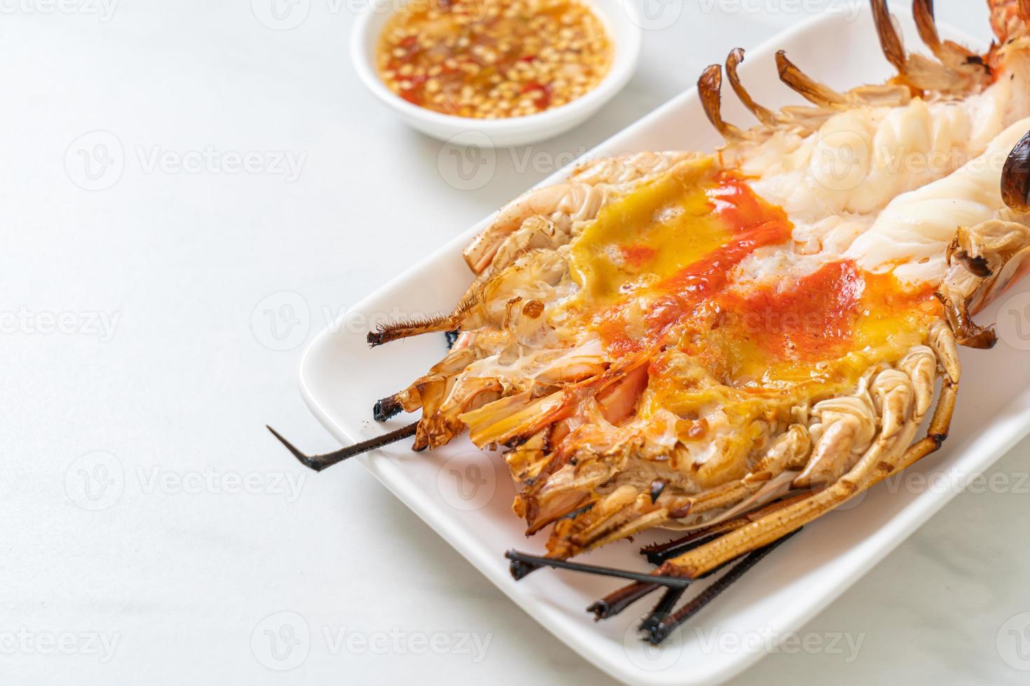 Grilled Fresh Giant River Prawn photo