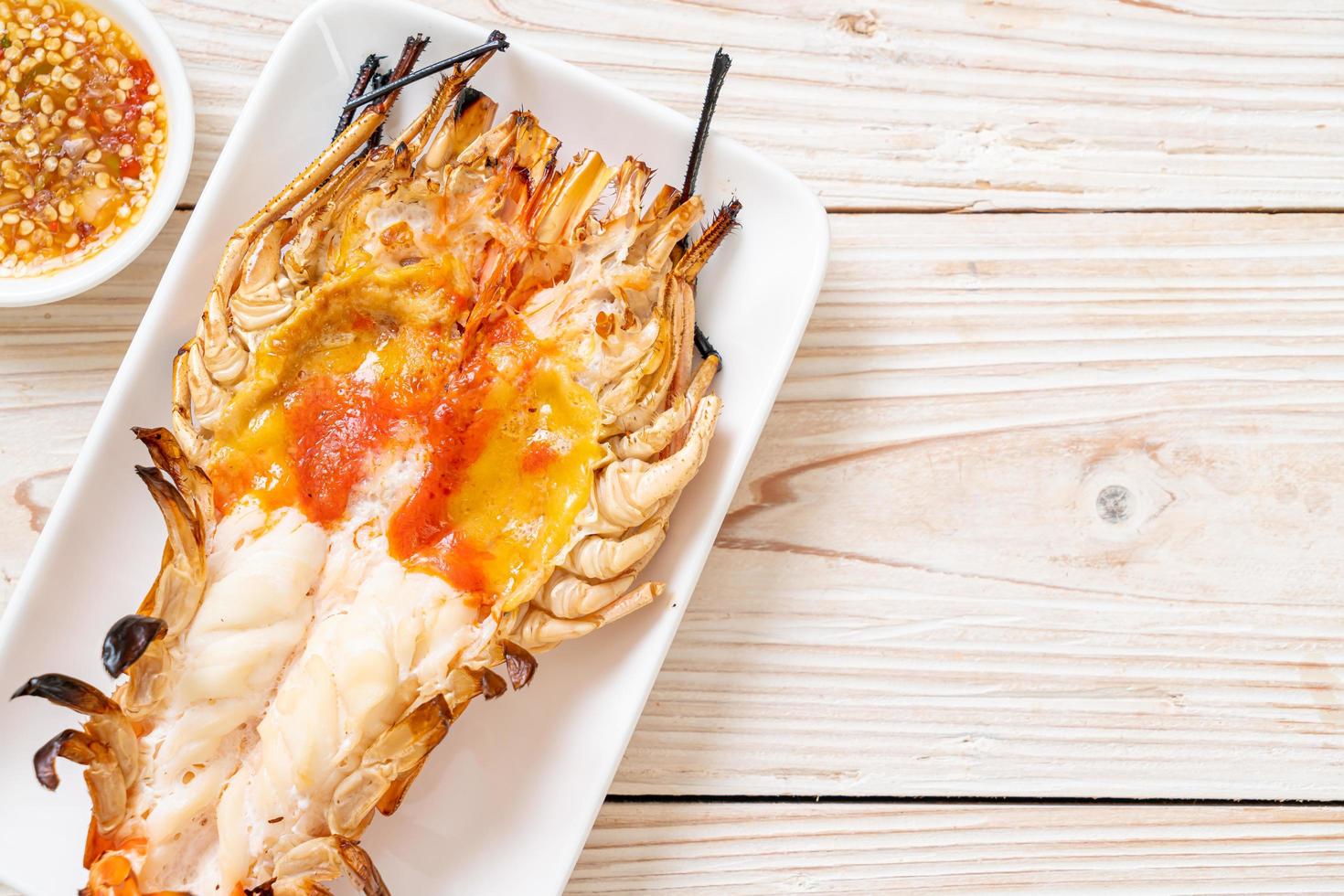 Grilled Fresh Giant River Prawn photo