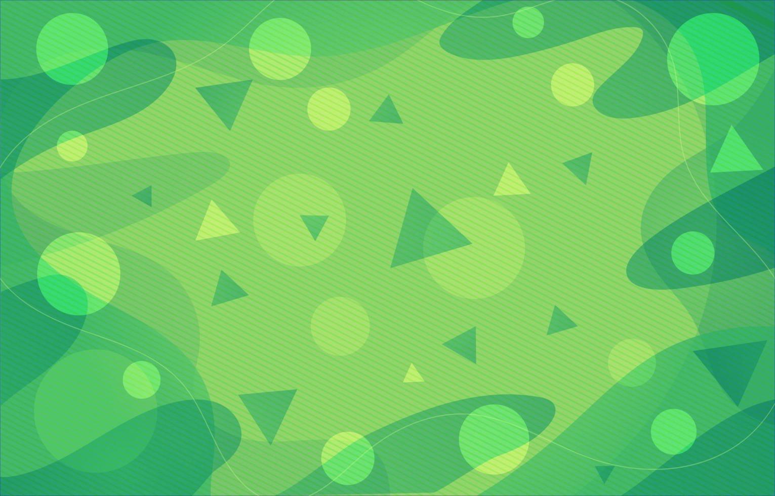 Fresh Green Flow Background vector
