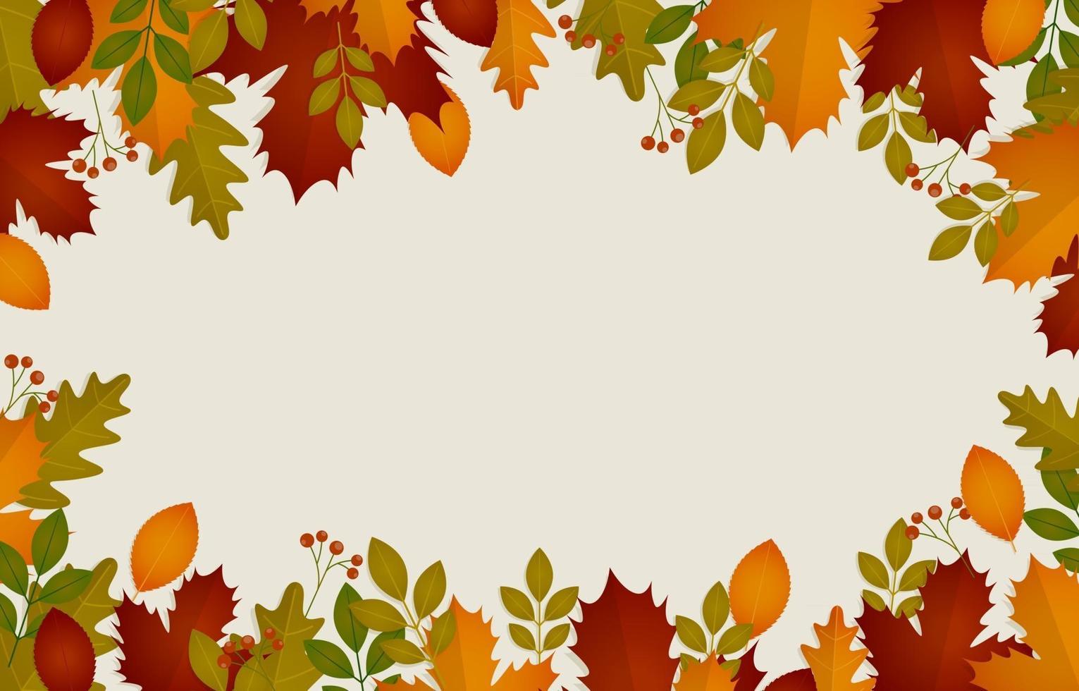 fondo de la temporada de otoño vector