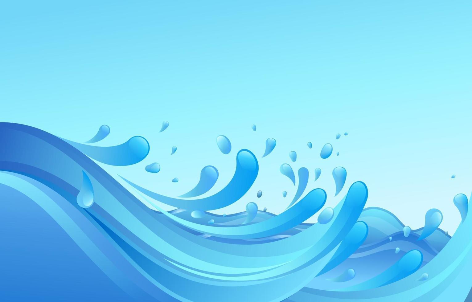 Water Splash Background vector