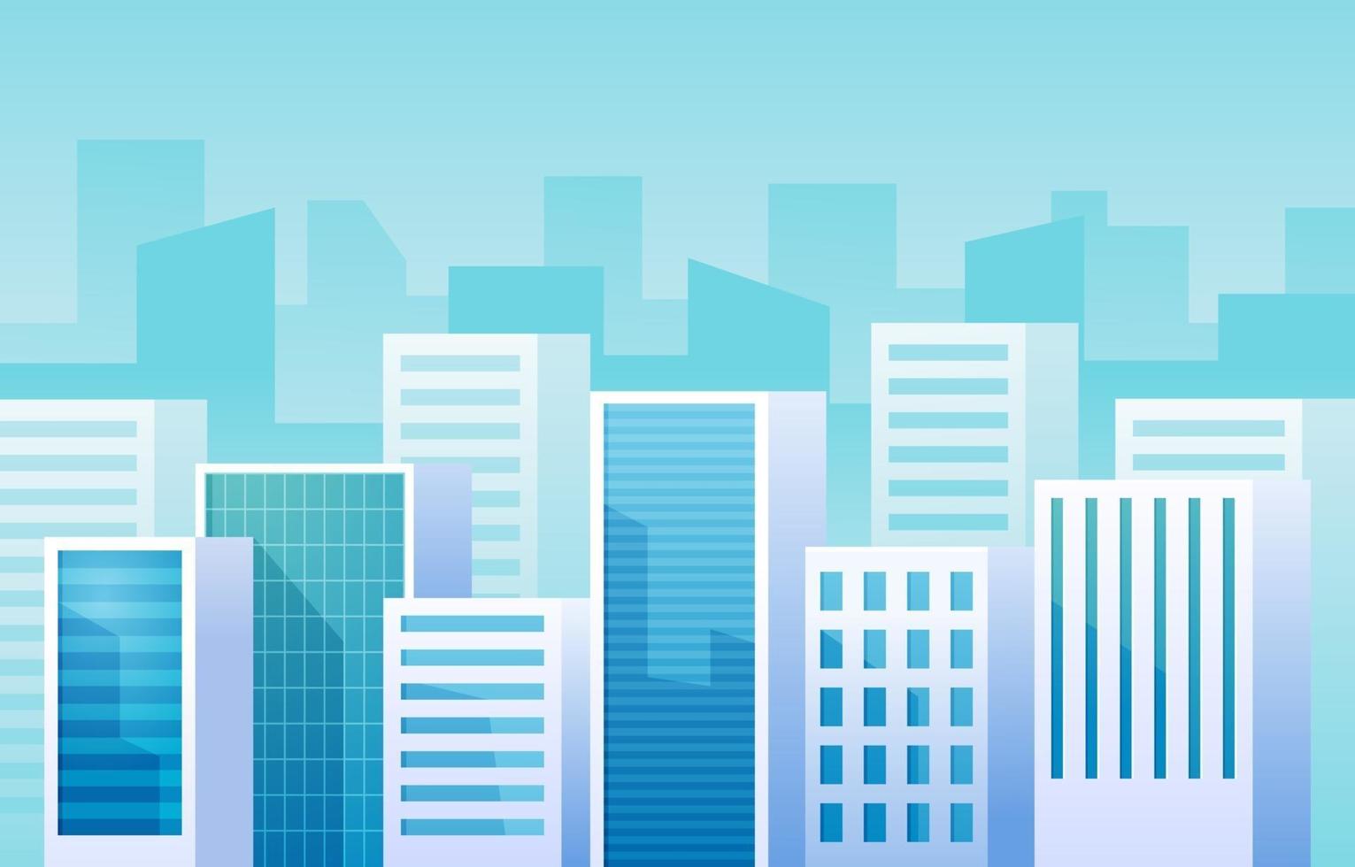 Modern Cityscape with Landscape View Background vector