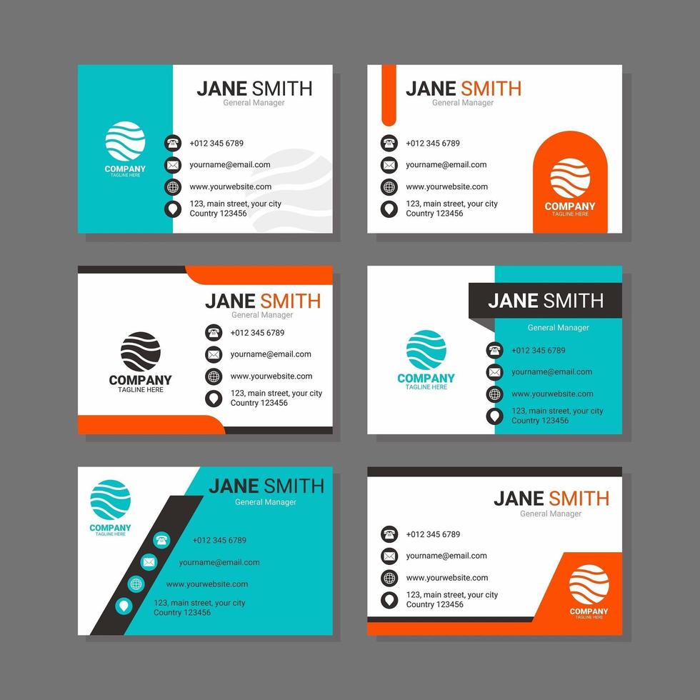 Set of Business Card Template vector