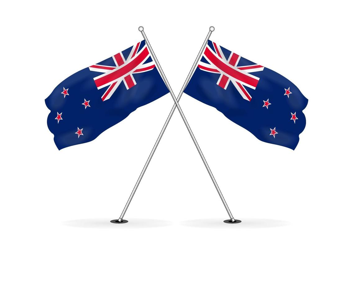 Tag fat belønning Borgerskab New zealand flag vector image 2889729 Vector Art at Vecteezy