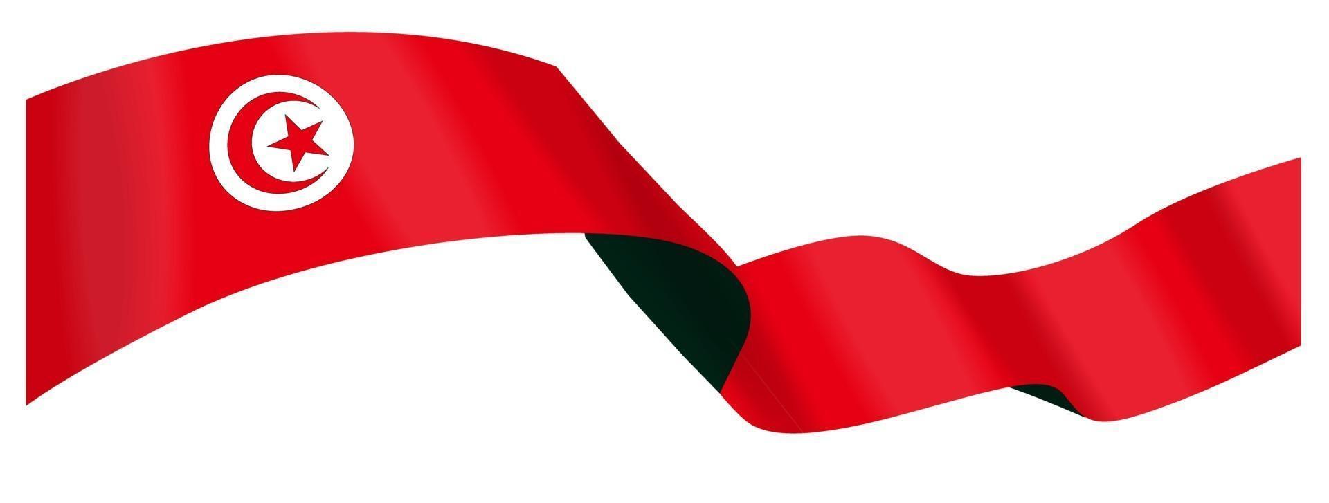 Paquete de imagen vectorial de la bandera nacional de Túnez vector