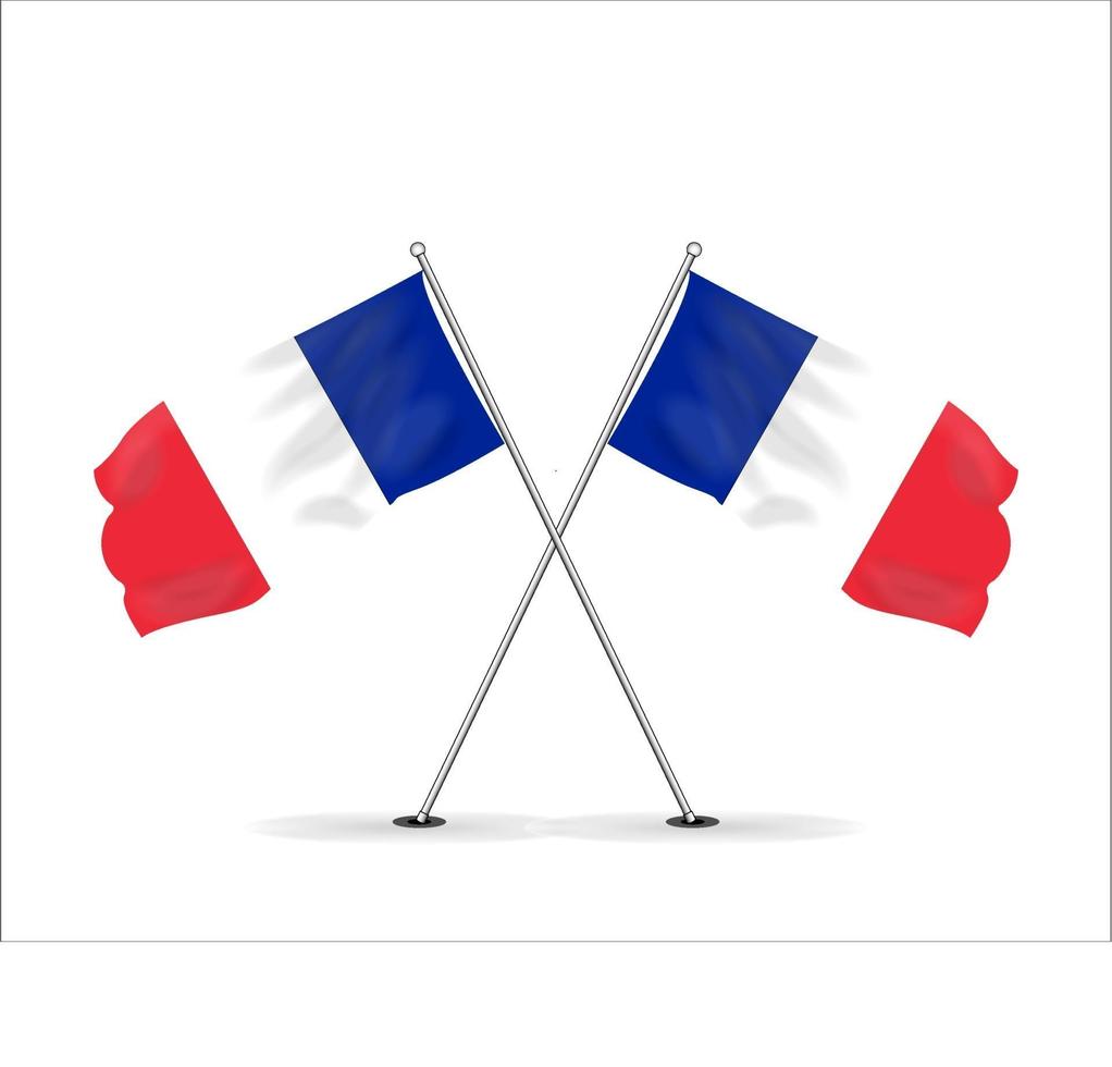 vector image of the national flag of France