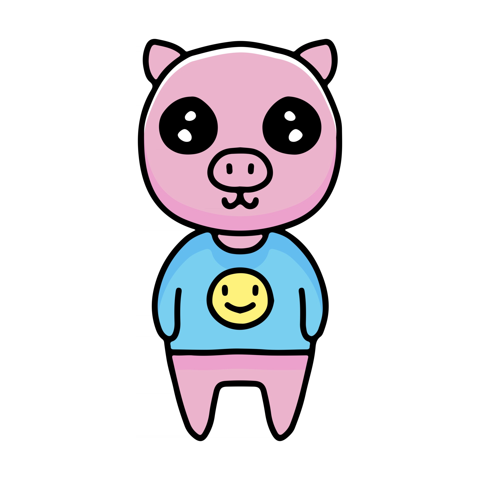 kawaii pig cartoon wearing clothing with emoji picture. Design illustration for sticker and apparel 2889787 Vector Art at Vecteezy kawaii pig cartoon wearing clothing with emoji picture. Design illustration for sticker and apparel 2889787 Vector Art at Vecteezy