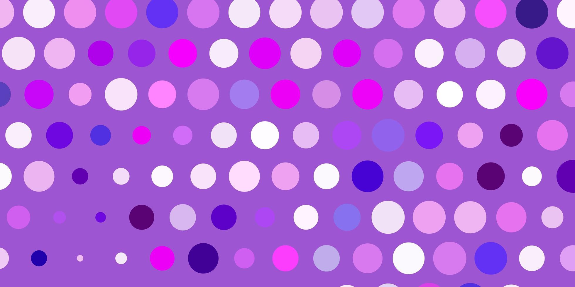 Light purple, pink vector background with bubbles.