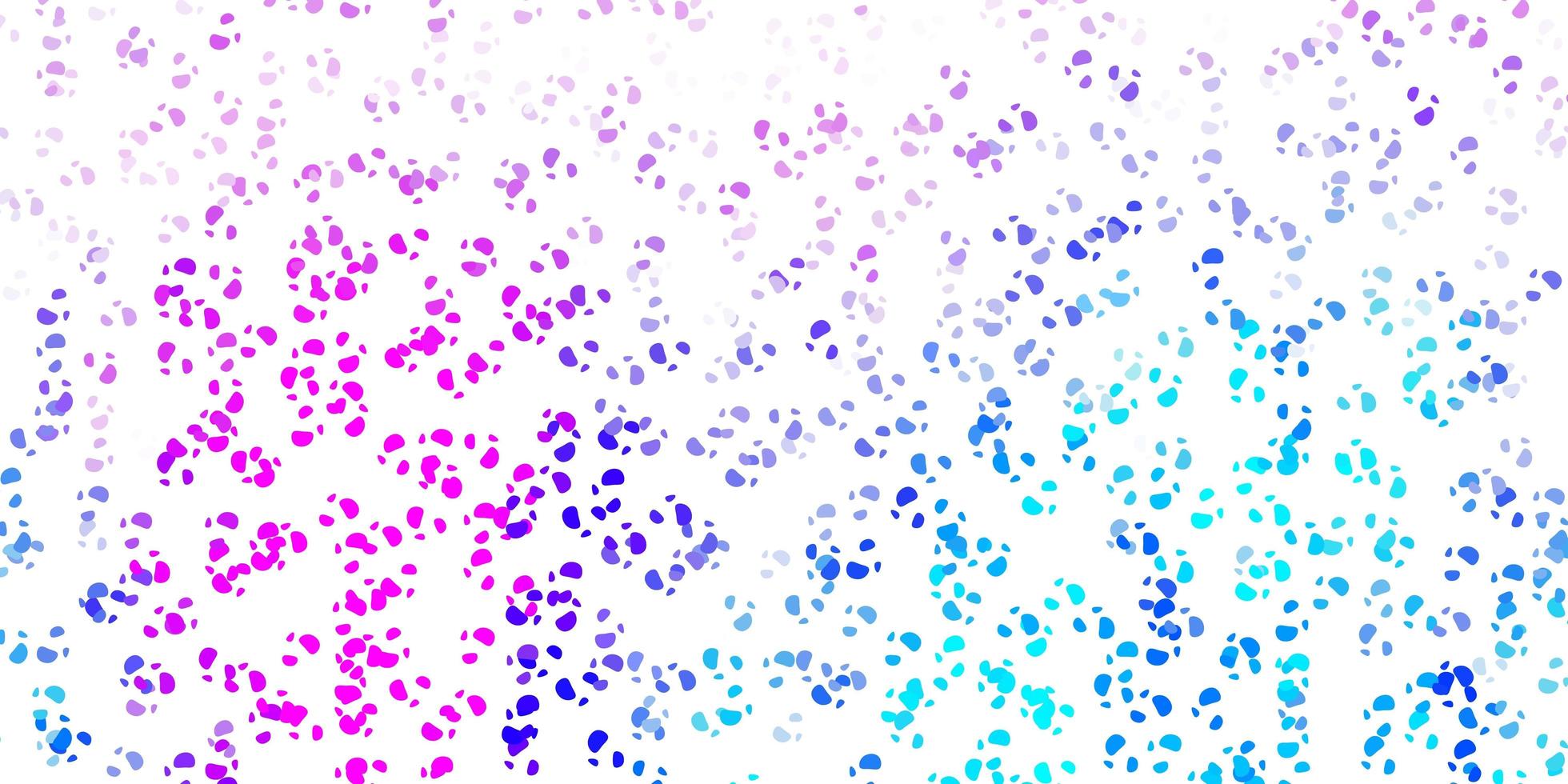 Light pink, blue vector background with random forms.