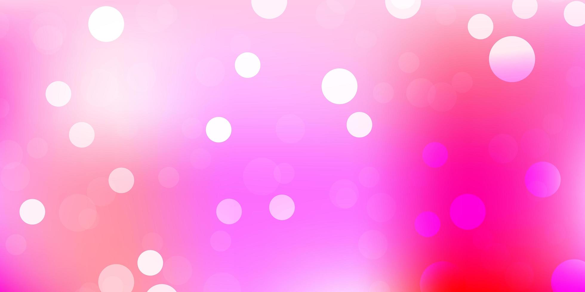 Light red, yellow vector background with spots.