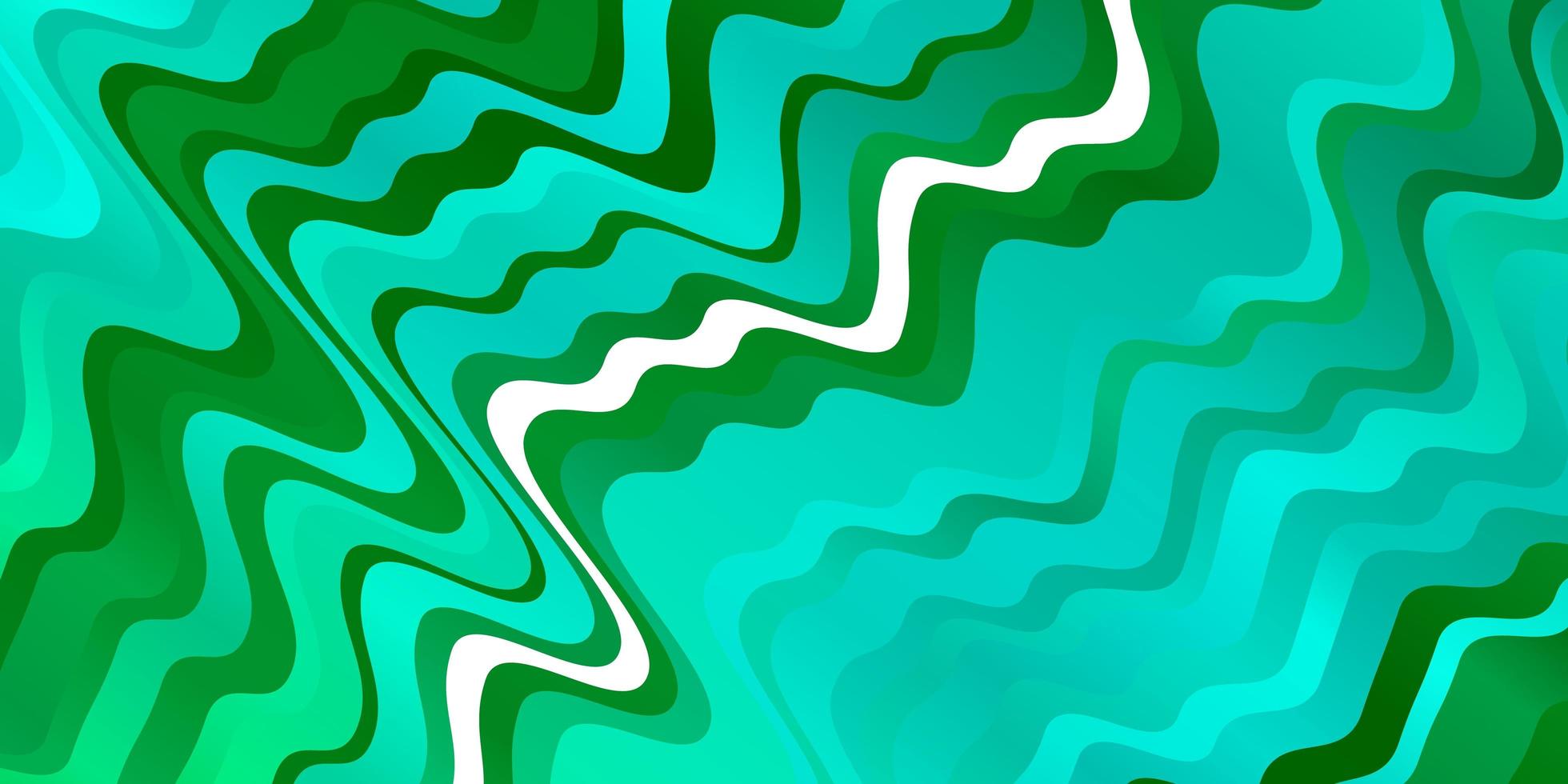 Light Green vector texture with curves.