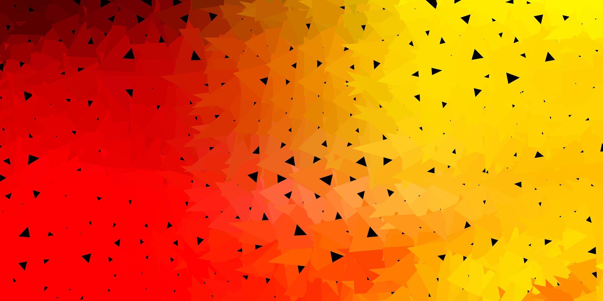 Light red, yellow vector geometric polygonal design.