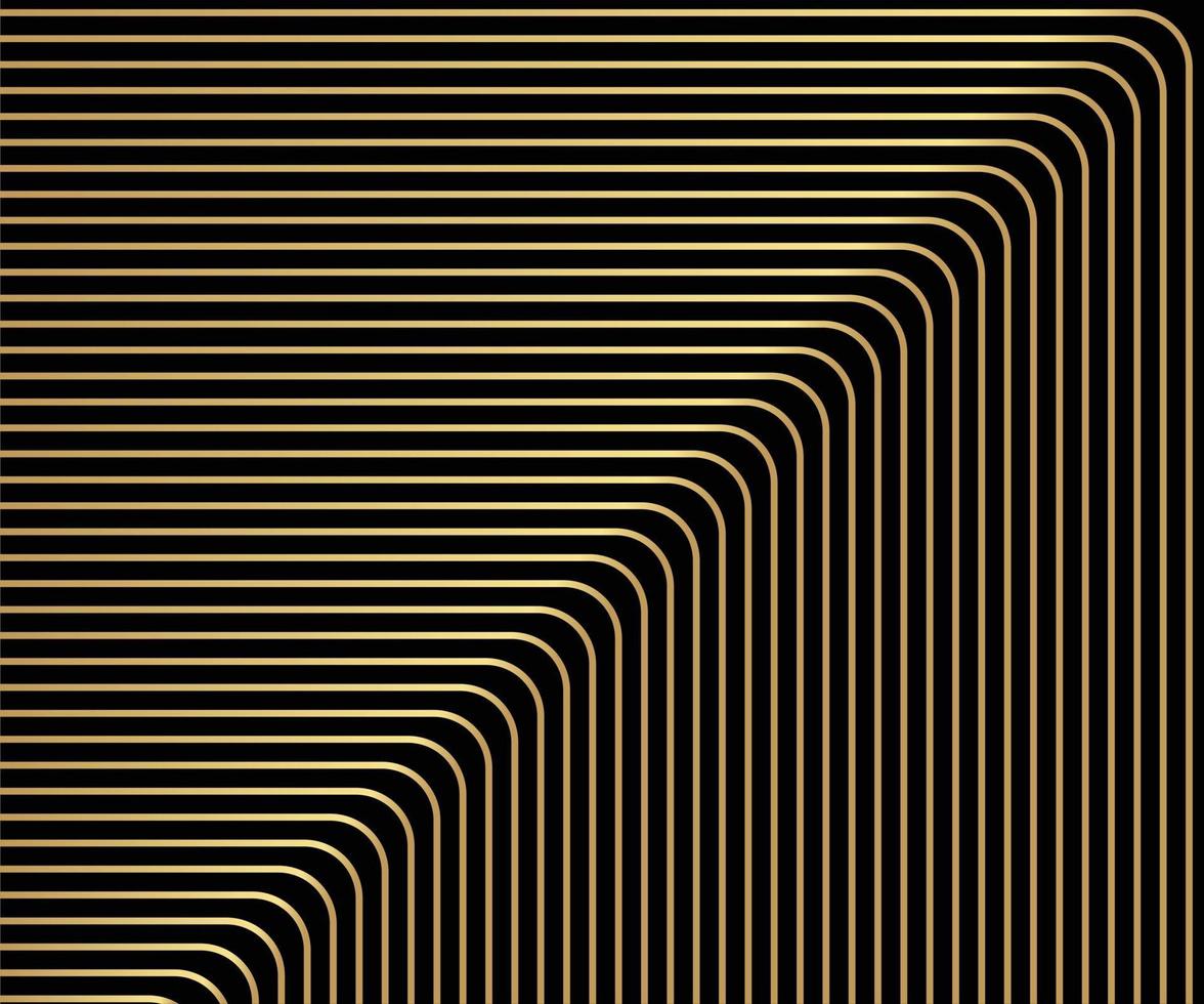 Striped gold texture, Abstract warped Diagonal Striped Background, waved lines texture. Brand new style for your business design, vector template for your ideas