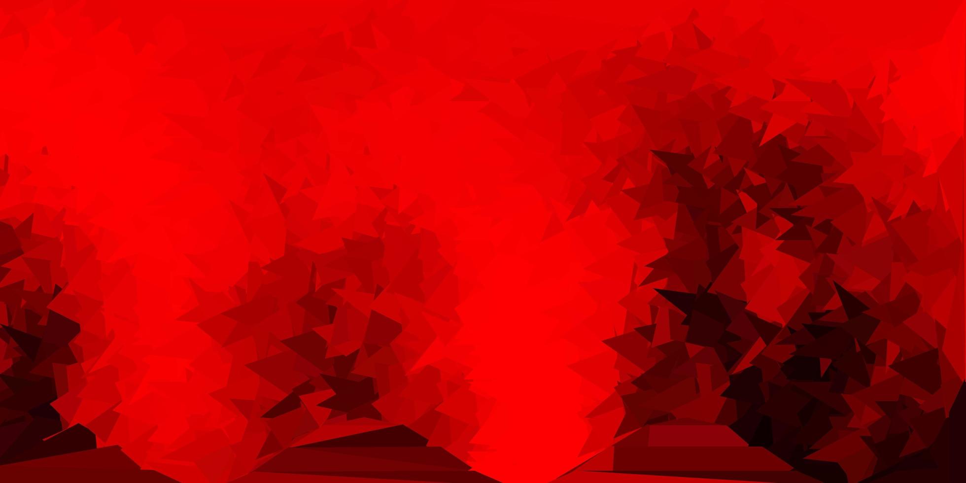 Dark red vector poly triangle template.