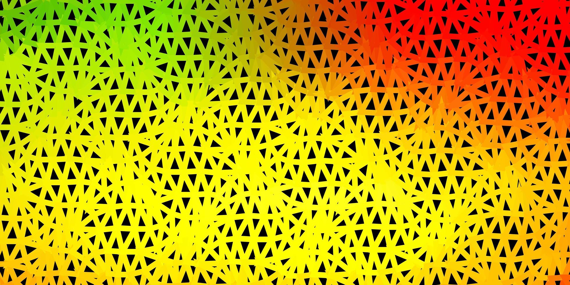 patrón de triángulo abstracto vector rojo claro, amarillo.