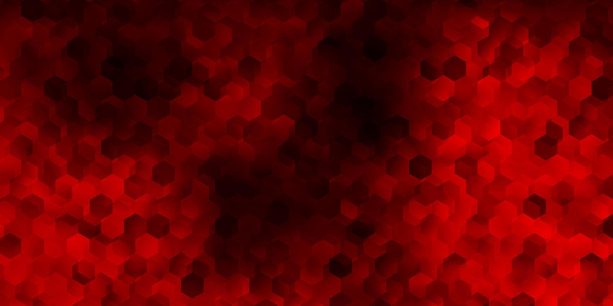 Light red vector backdrop with a batch of hexagons.