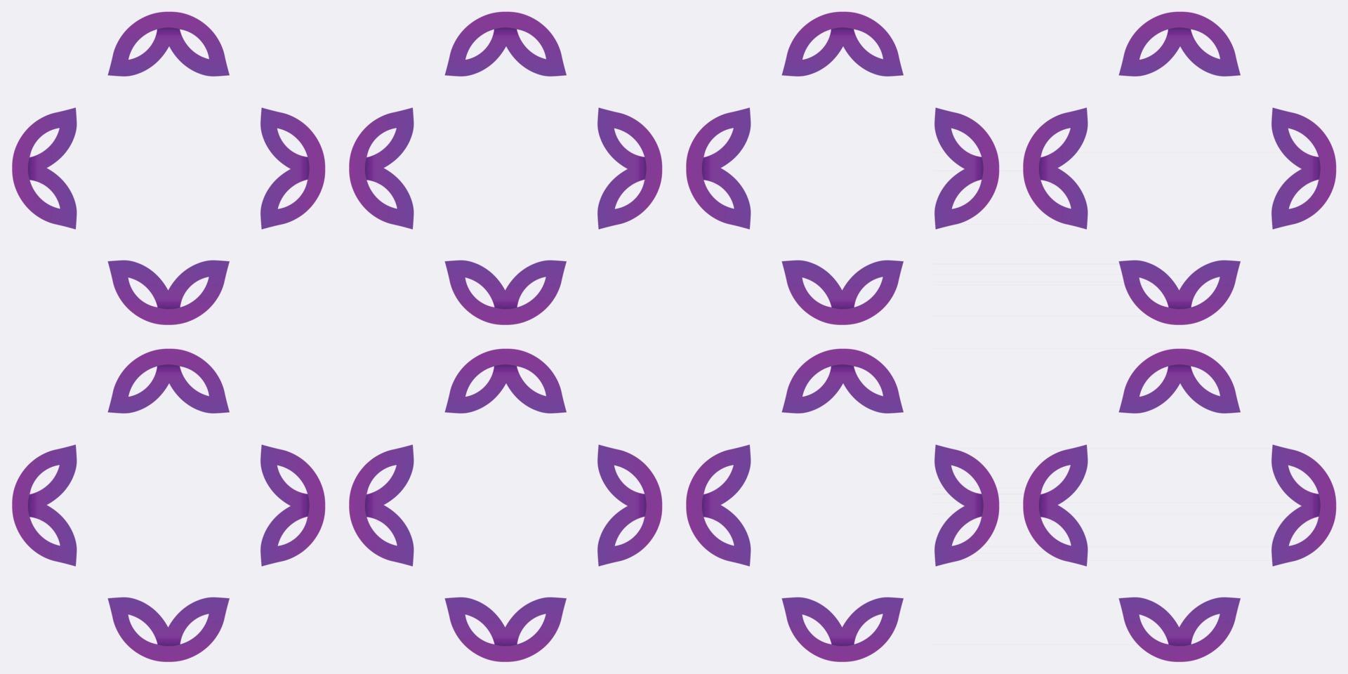 lotus pattern purple gradient background vector illustration