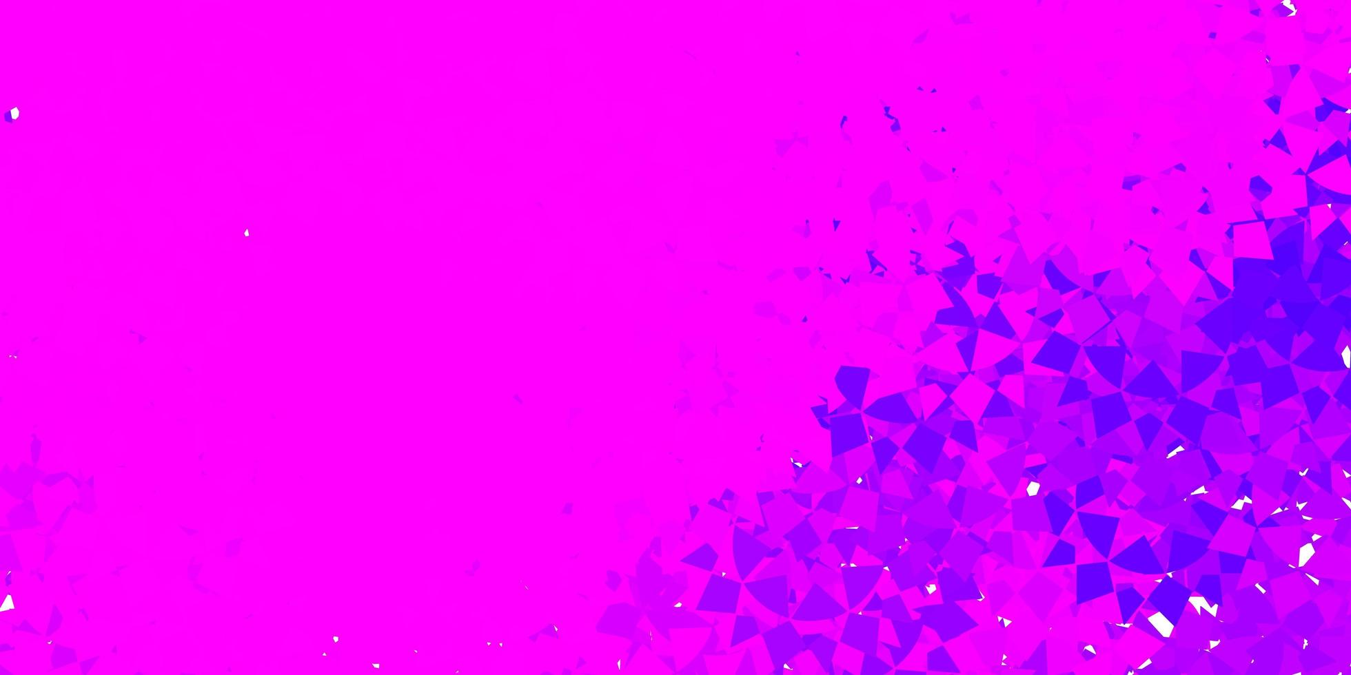 Light purple, pink vector background with polygonal forms.