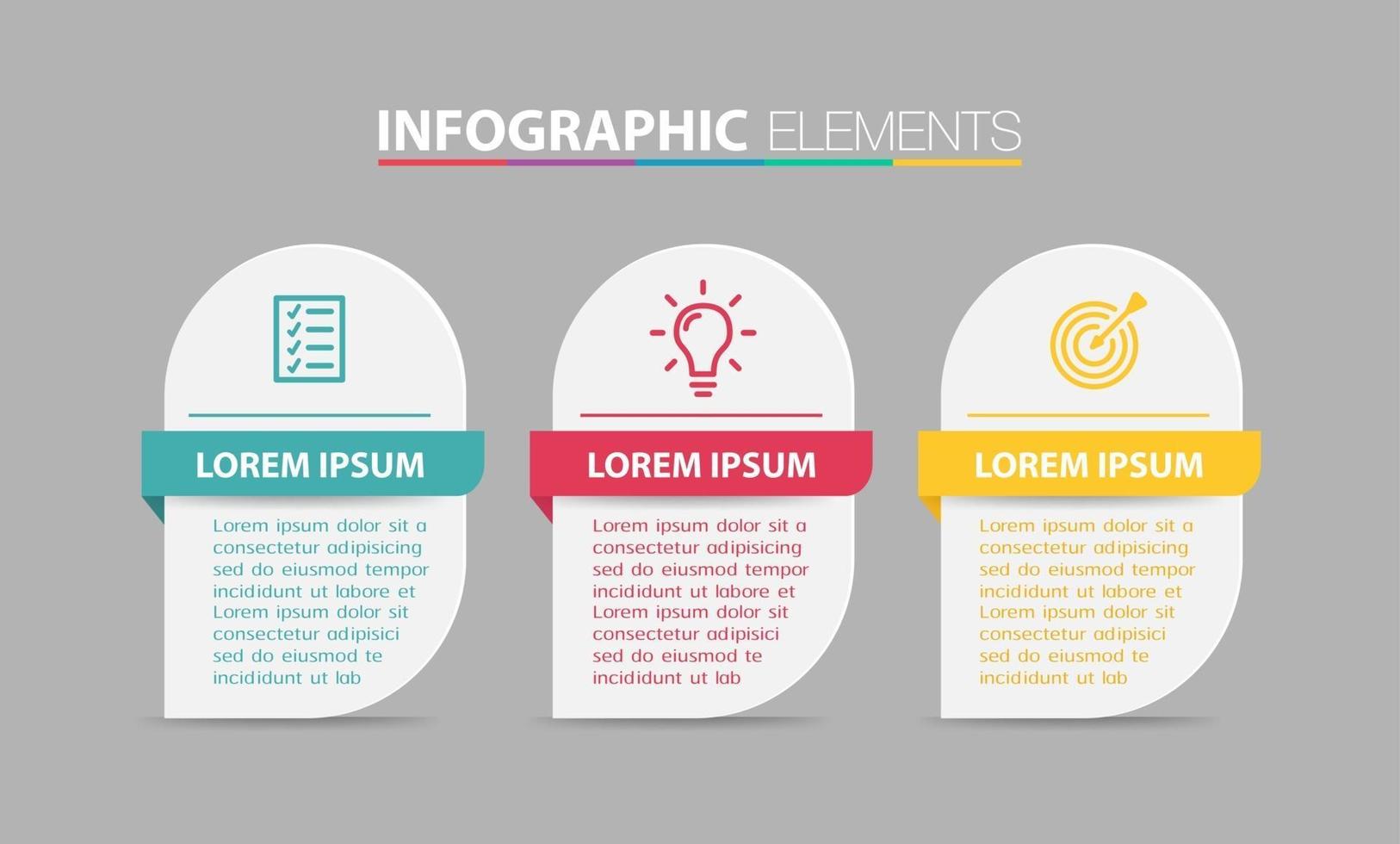 modern text box template, banner Infographics vector