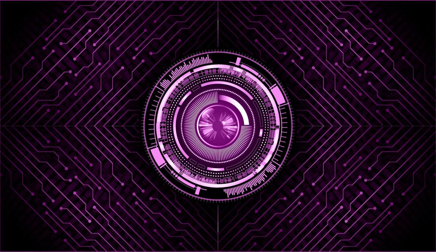 eye cyber circuit future technology concept background vector