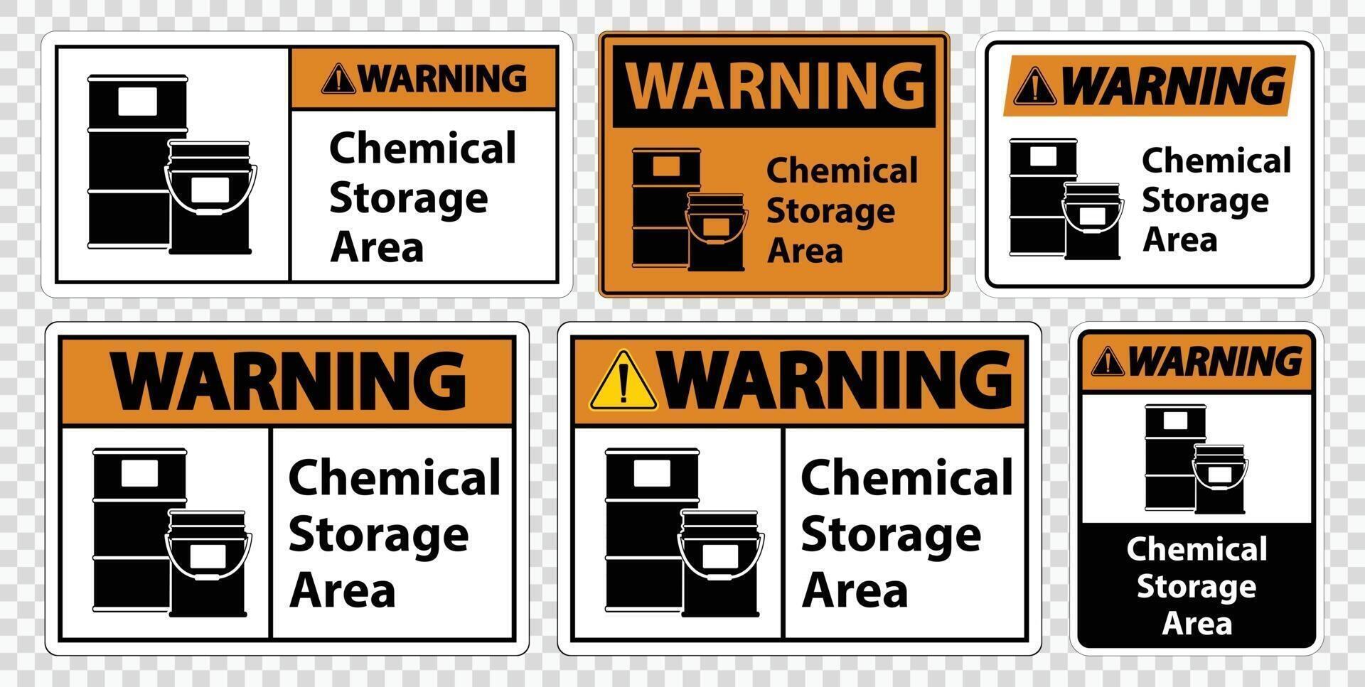 Warning Chemical Storage Symbol Sign Isolate on transparent Background,Vector Illustration vector