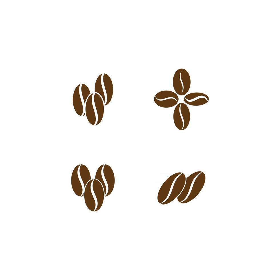 Set of Coffee Beans vector