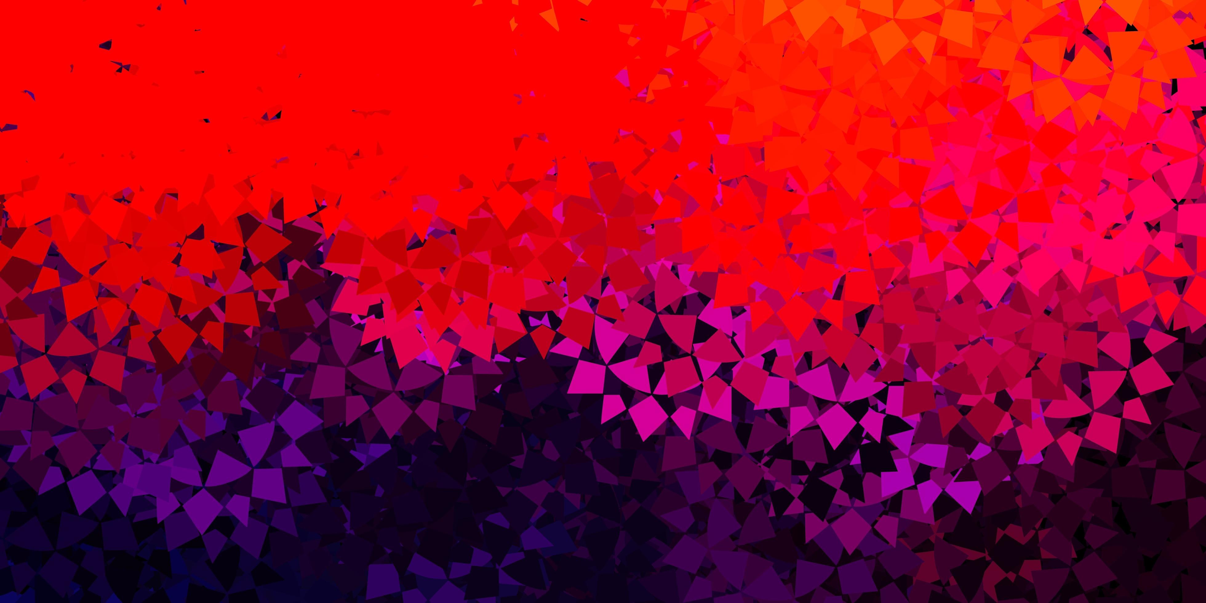 Dark pink, red vector background with polygonal forms. 2891066 Vector