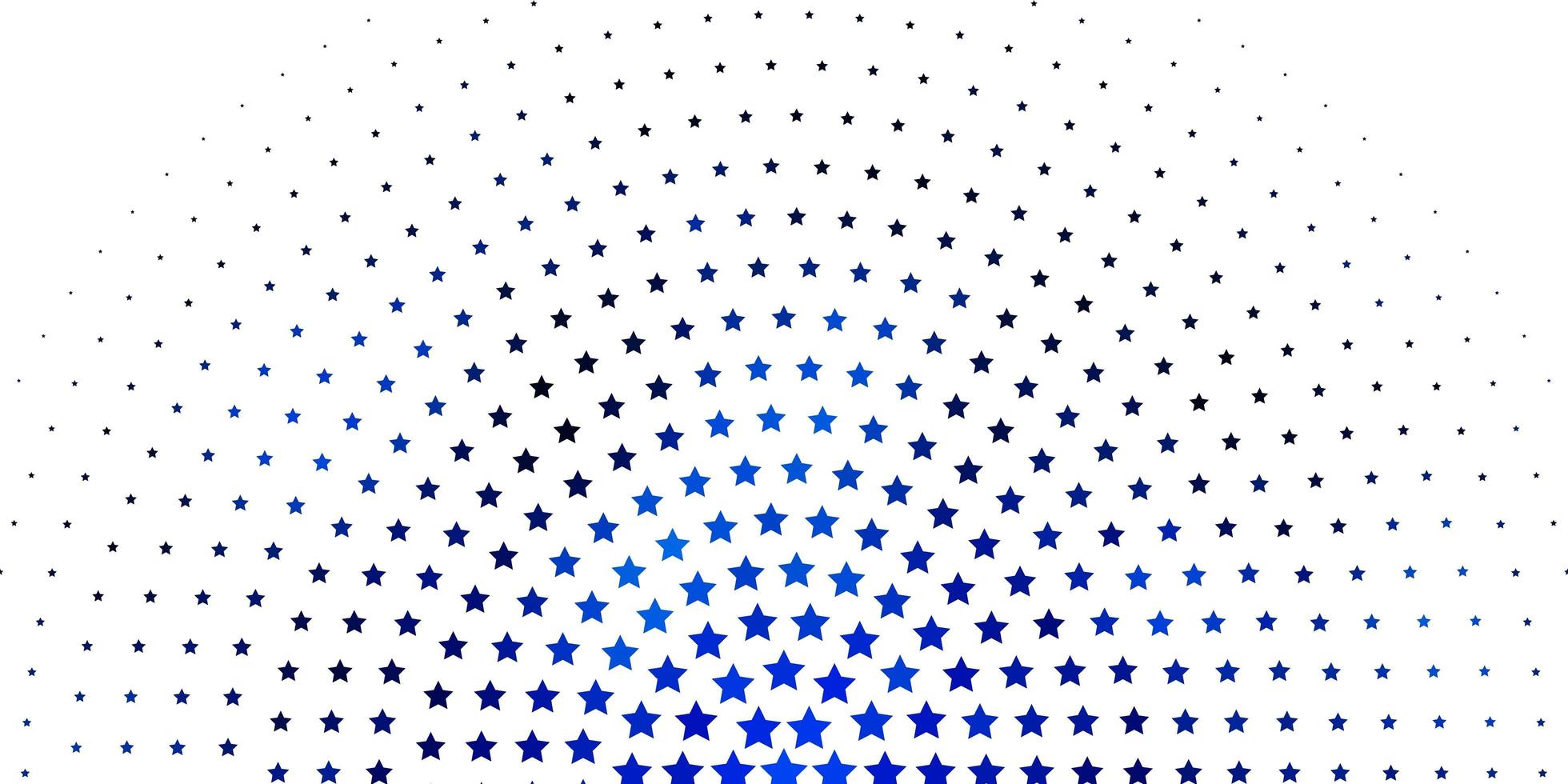 Fondo de vector azul claro con estrellas de colores.