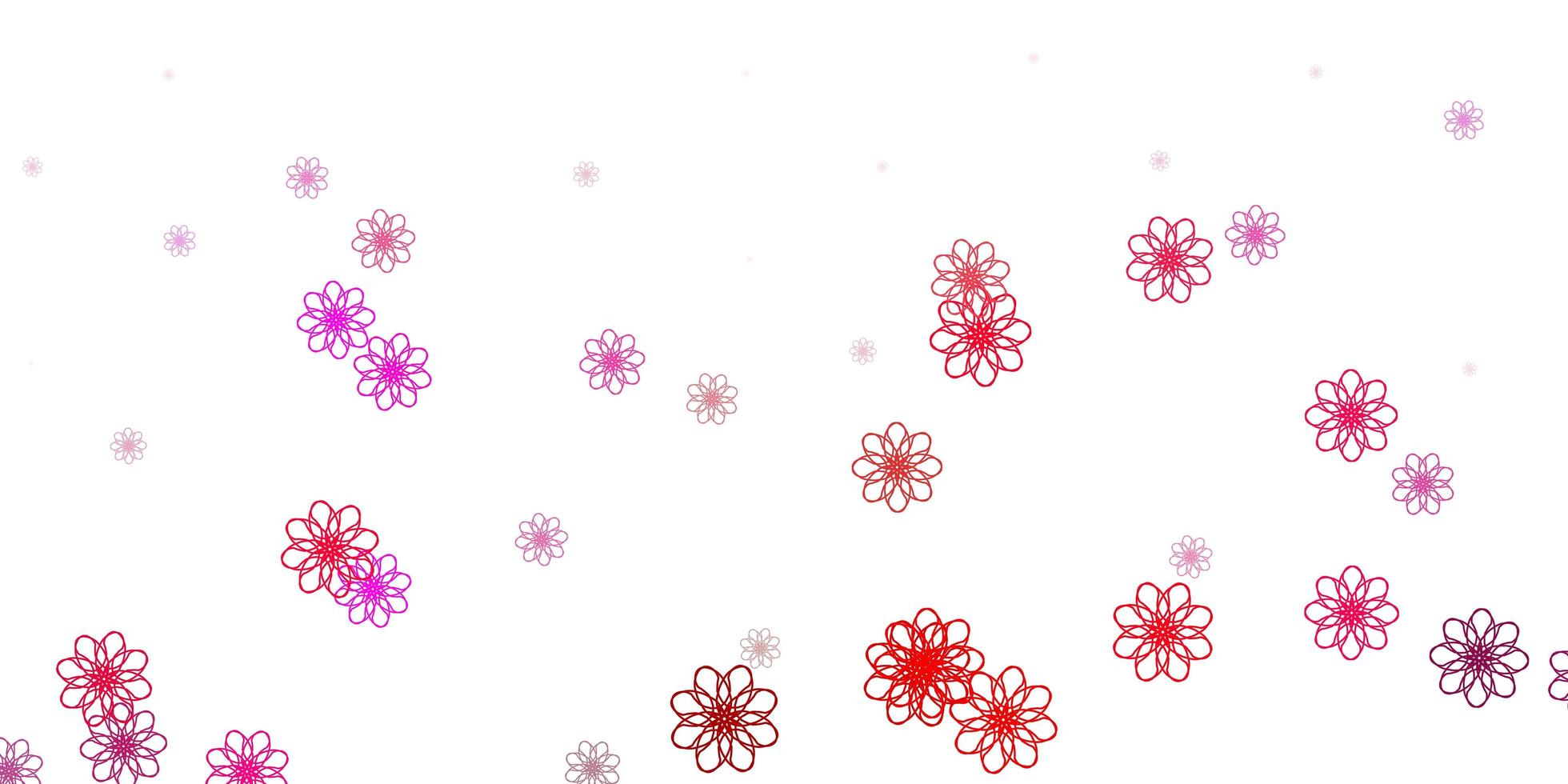 Light Pink vector natural backdrop with flowers.