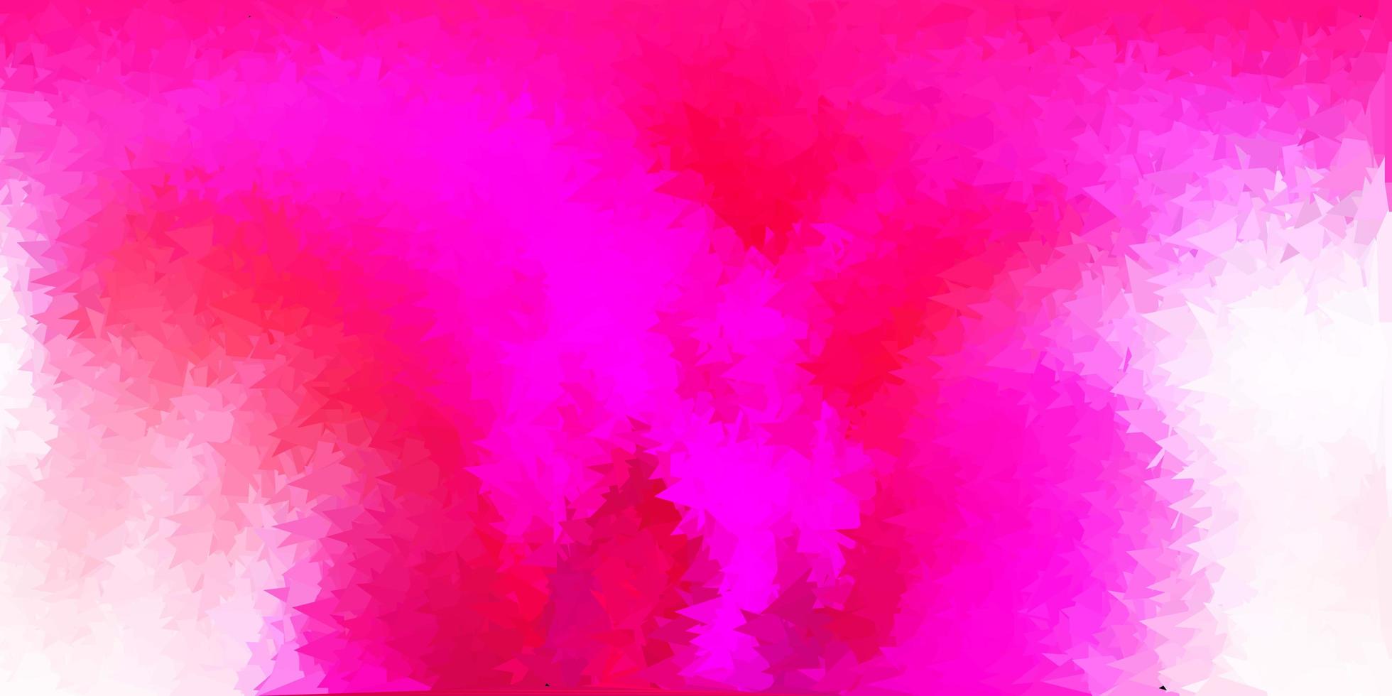 Light pink vector abstract triangle template.