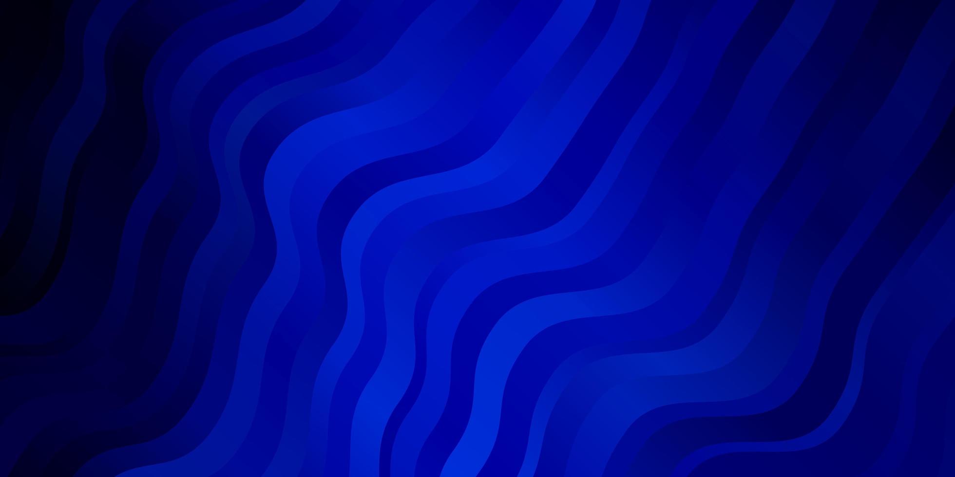 Dark BLUE vector backdrop with curves.