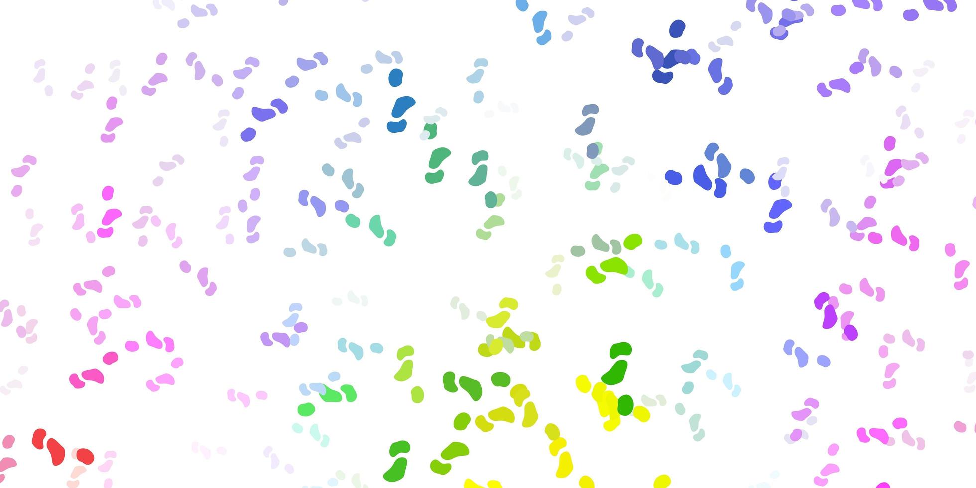 Light multicolor vector pattern with abstract shapes.