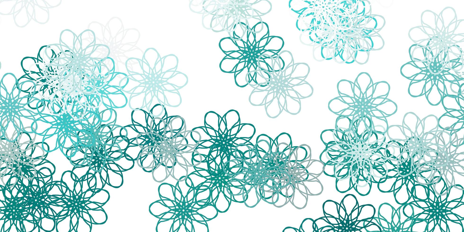 Light Green vector natural backdrop with flowers.