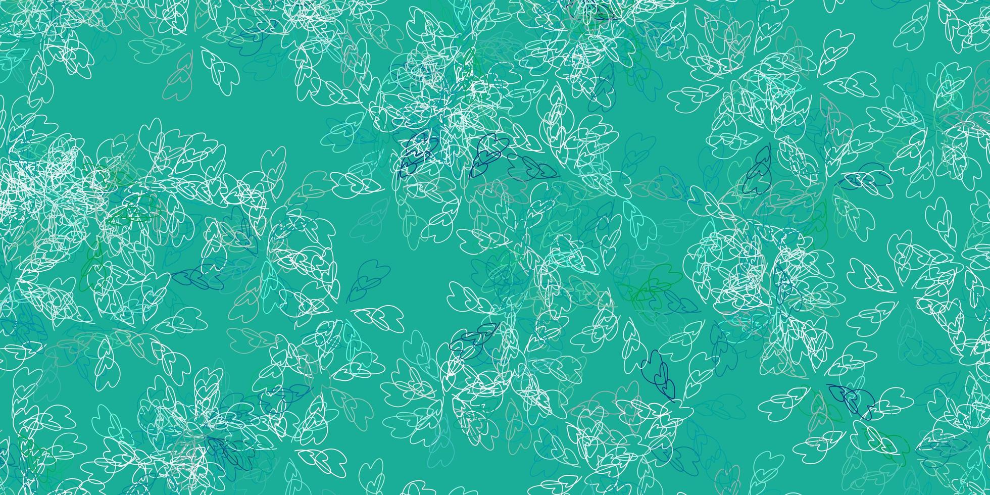Light green vector abstract backdrop with leaves.