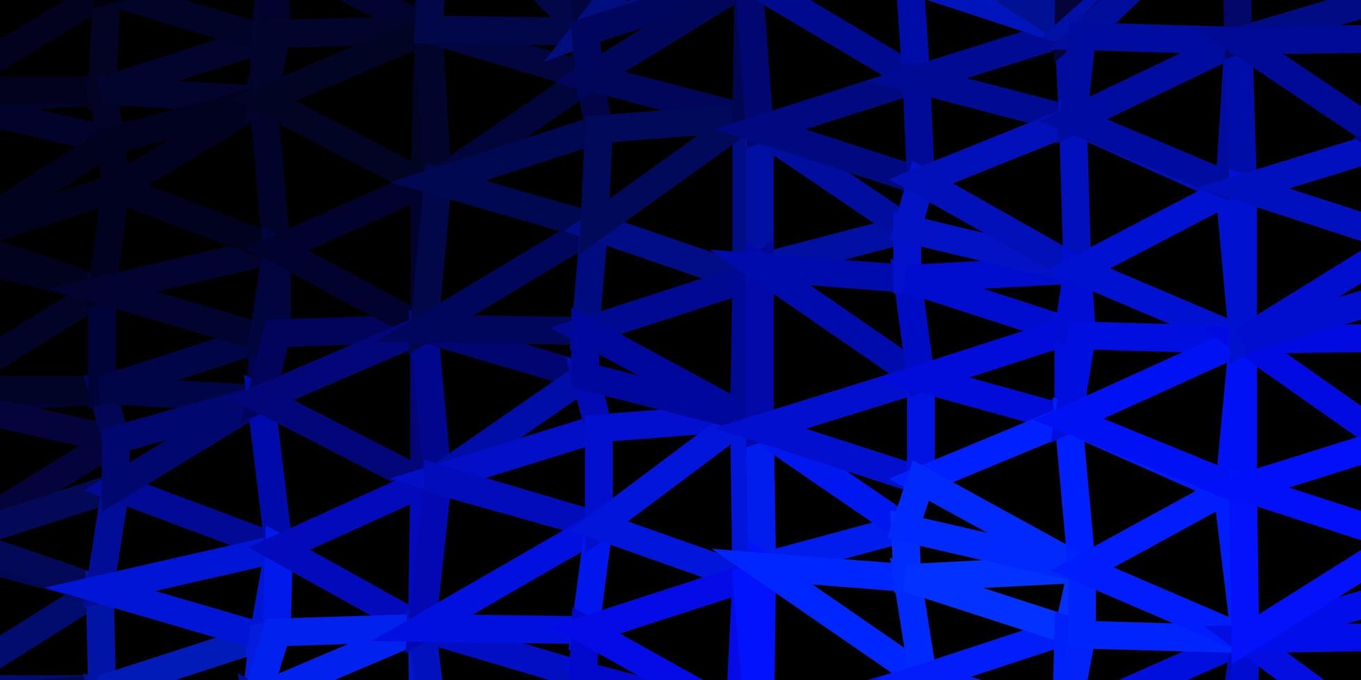 Dark blue vector gradient polygon layout.