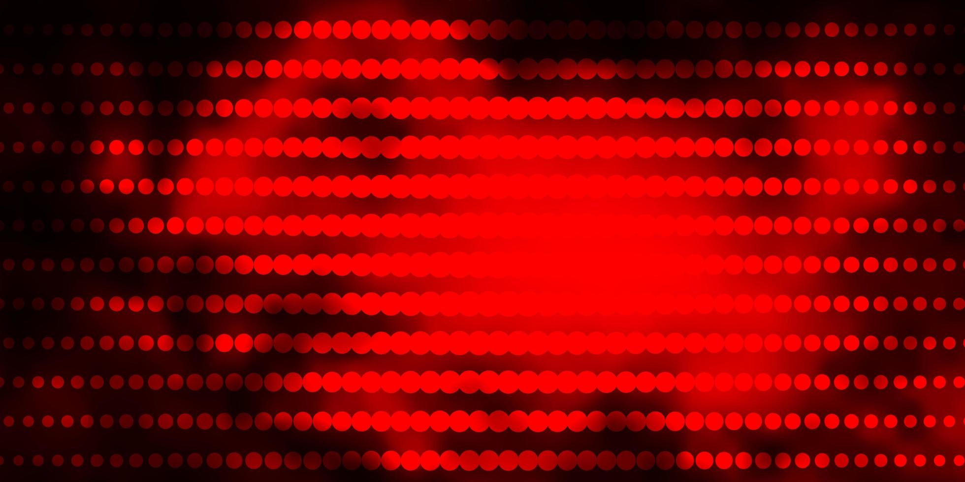 Dark Red vector template with circles.