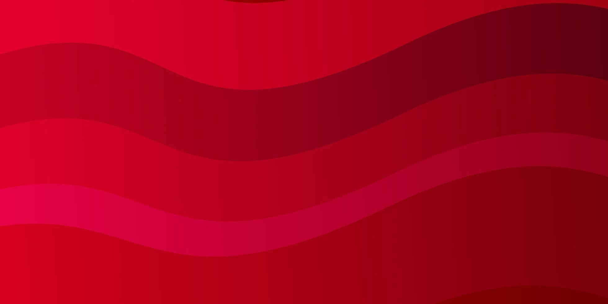 Light Red vector template with curved lines.