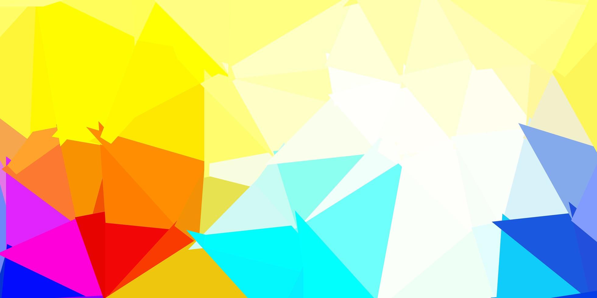 Light blue, yellow vector gradient polygon wallpaper.