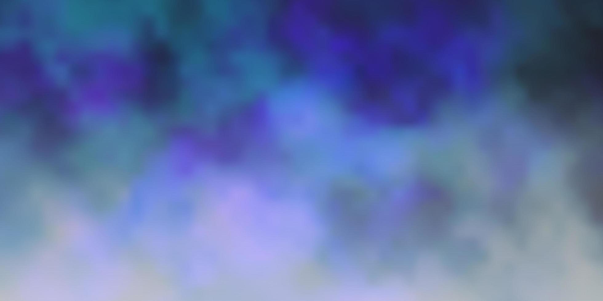 Dark Pink, Blue vector background with clouds.
