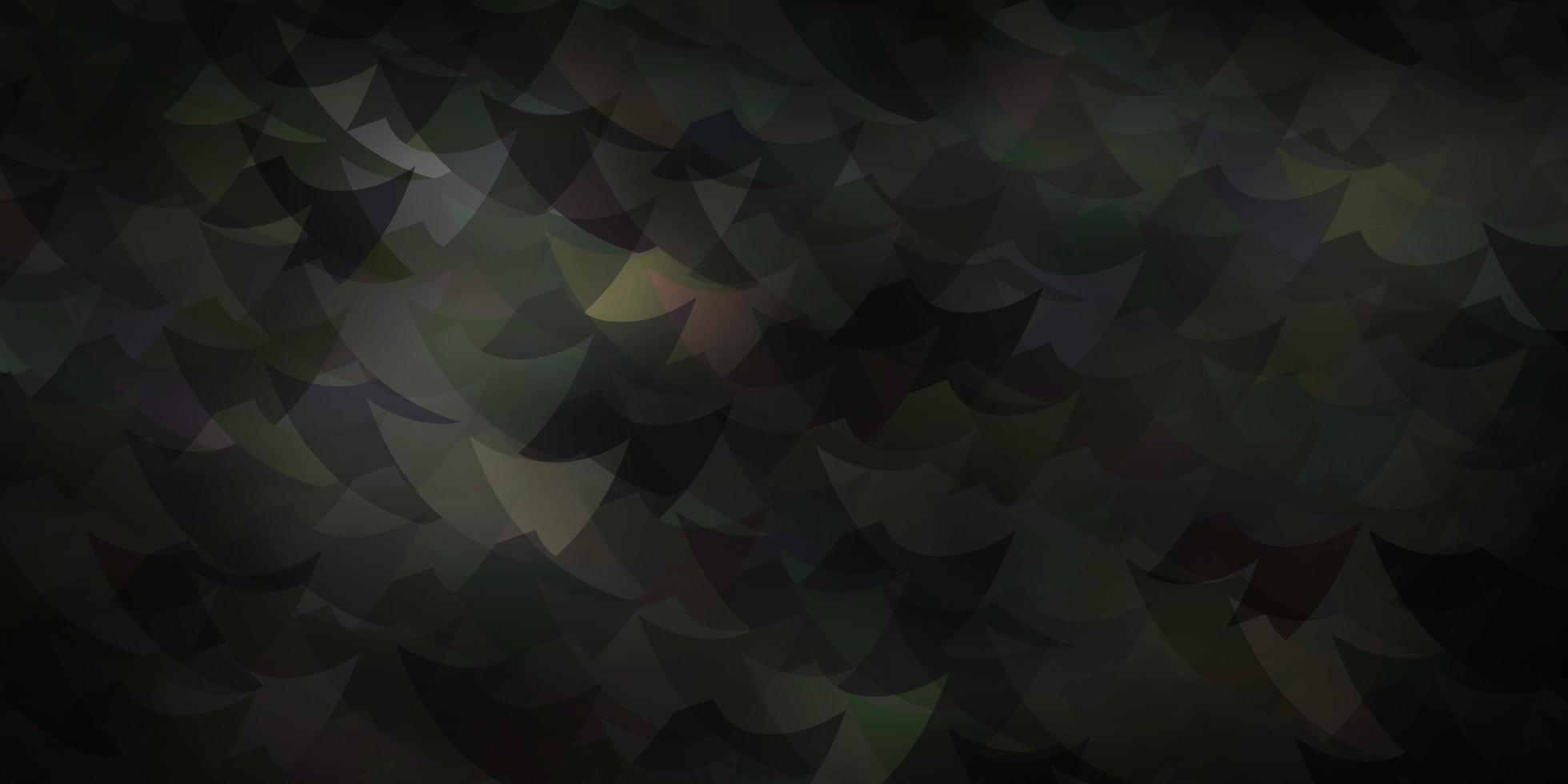 Dark Gray vector layout with rectangles, triangles.