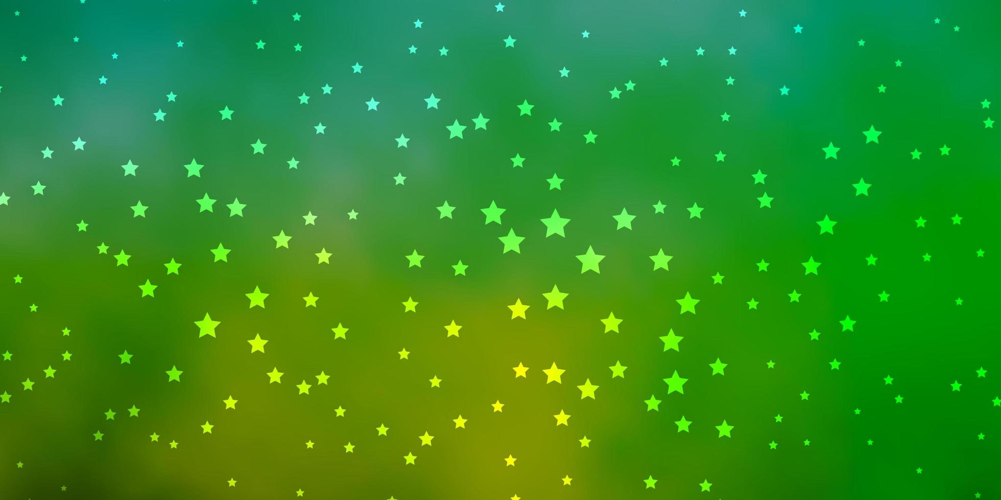 textura de vector verde oscuro con hermosas estrellas.