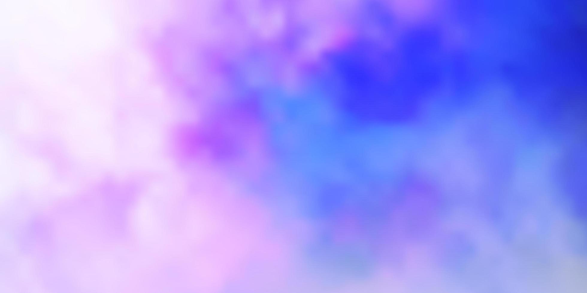 Dark Pink, Blue vector backdrop with cumulus.